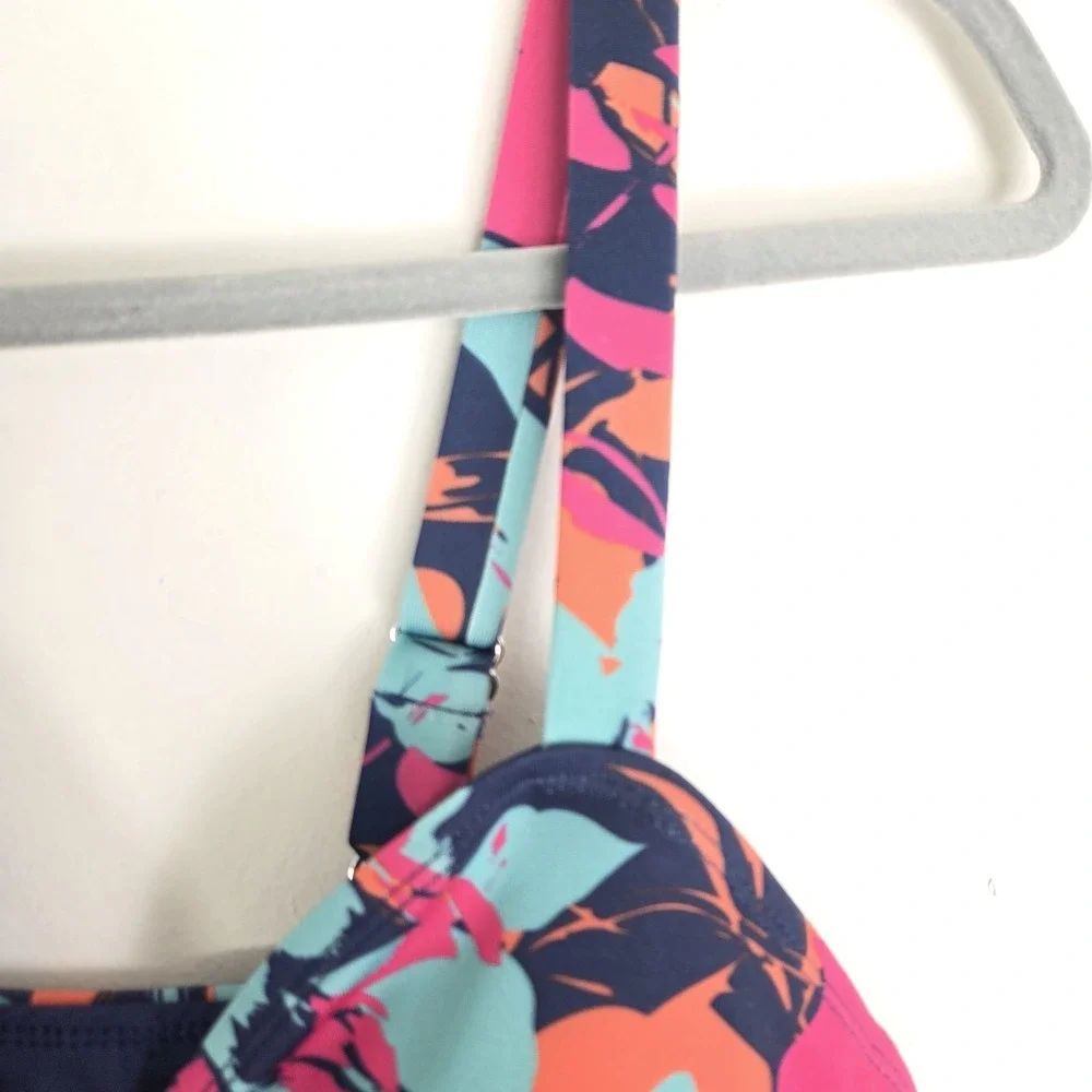 Aquashape Dolfin NWT Ruffle Swimsuit Tummy Control Womens Size 12